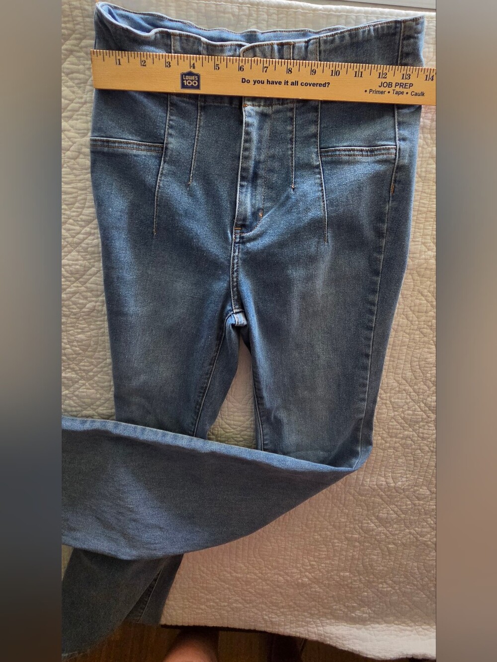 Boho High Waist Wide Leg Jeans! - Picture 8 of 12